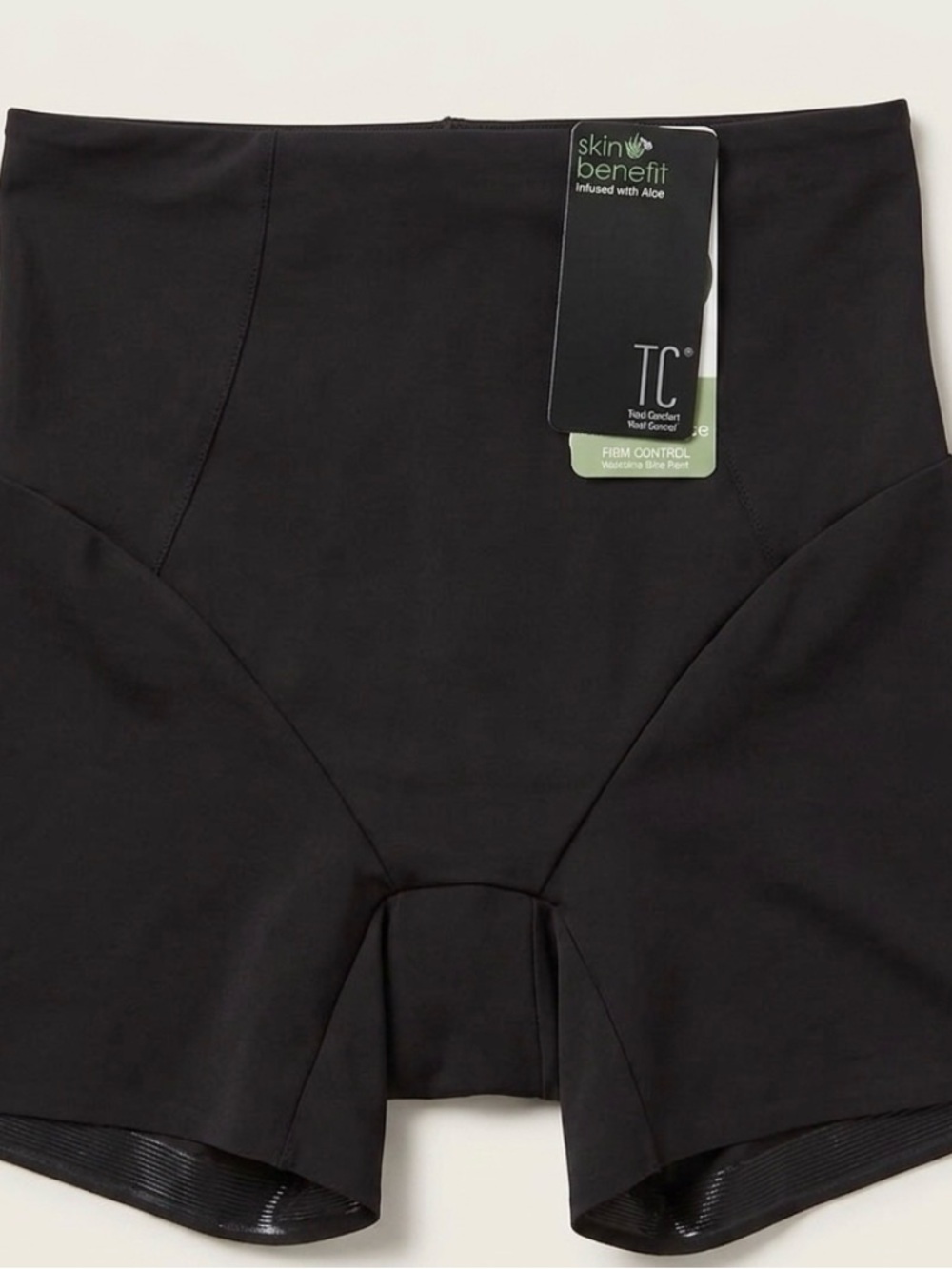 TC Black High-Waist Firm Control Shaping Shorts
